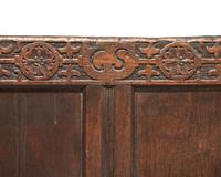 A James II Carved Oak Settle