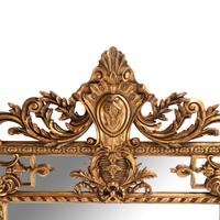 A Pair of Large Régence Style Giltwood Mirrors