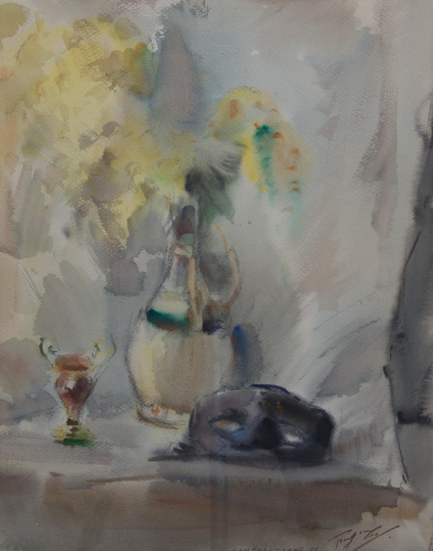 Carlo Ravagnan, (Italian, b. 1912), Composizione II