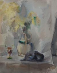 Carlo Ravagnan, (Italian, b. 1912), Composizione II