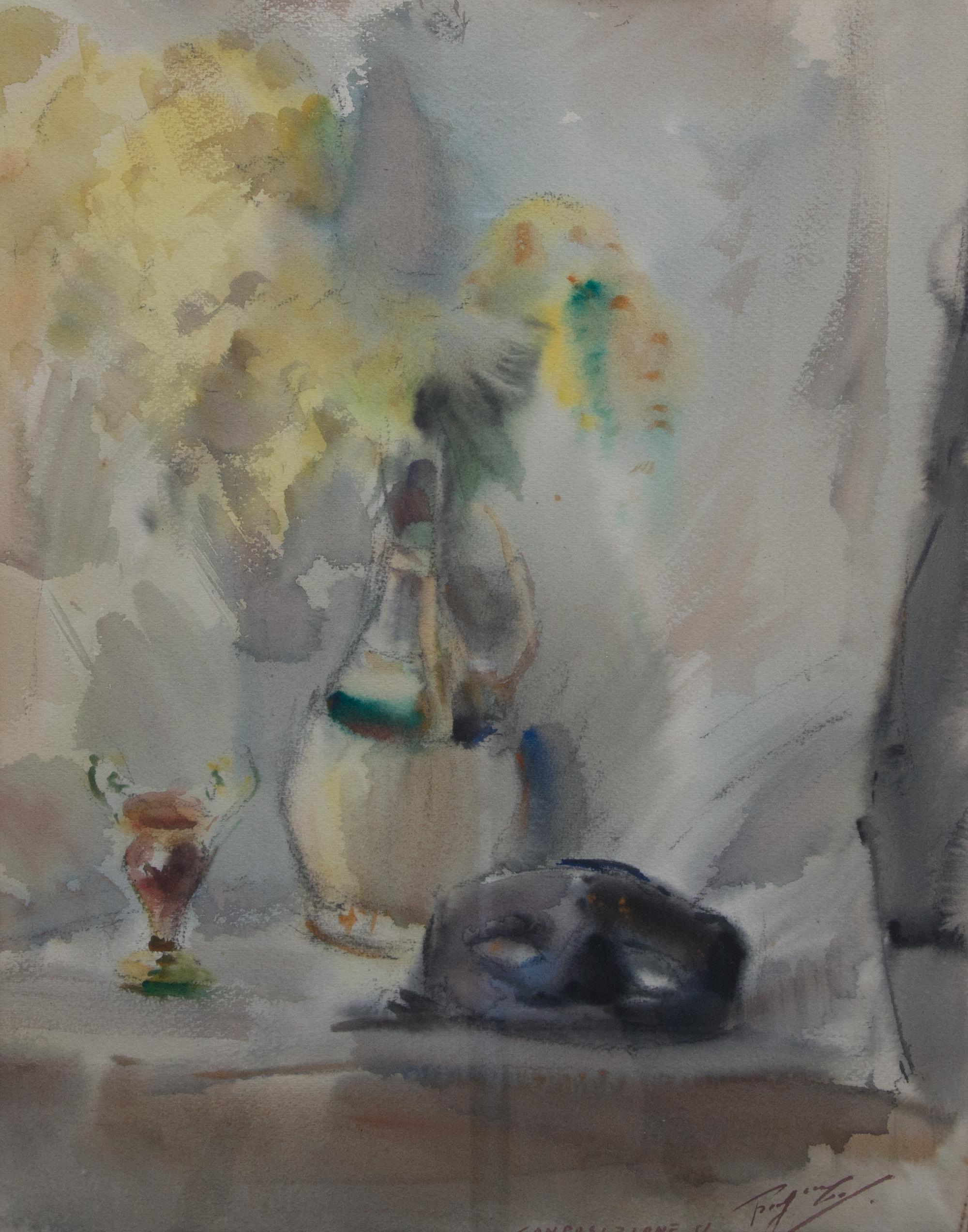 Carlo Ravagnan, (Italian, b. 1912), Composizione II