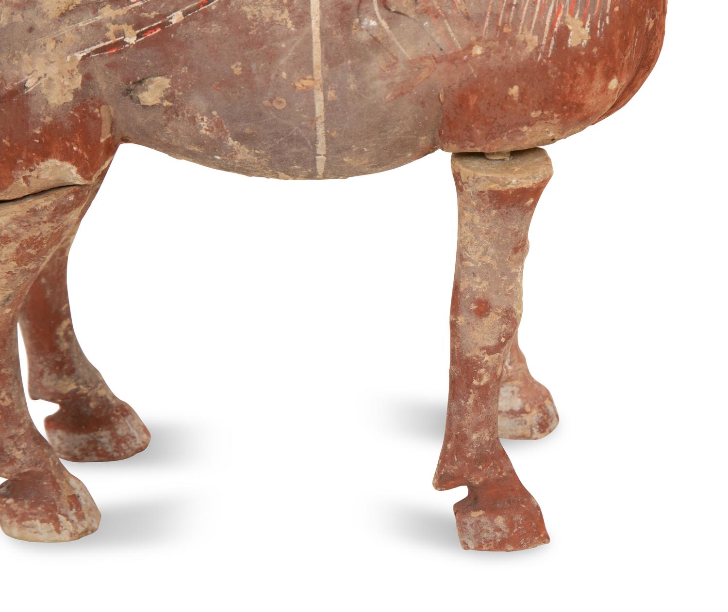 A Han Style Pottery Horse