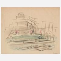 John Marin (American, 1870–1953) Telephone Building from the River