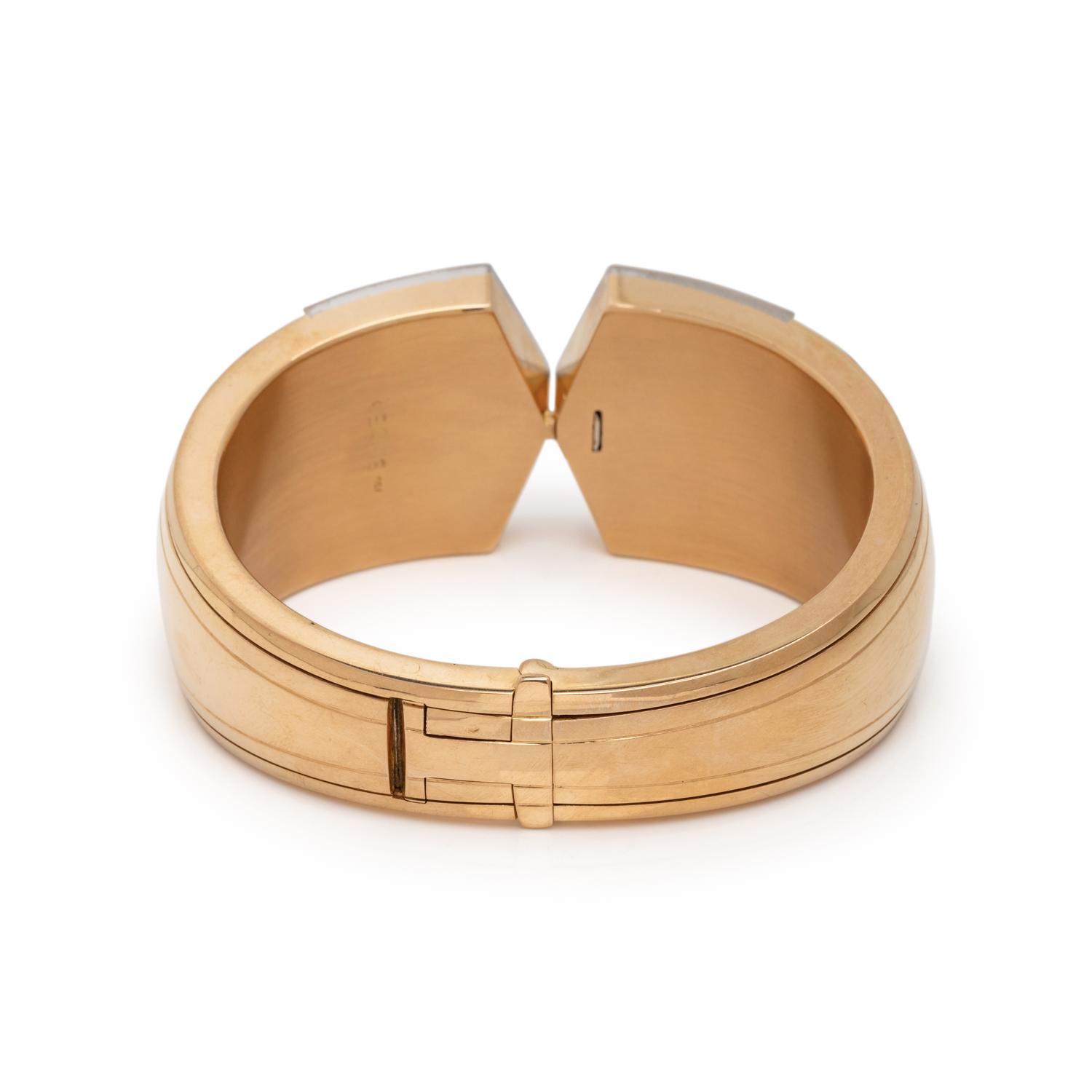 PAUL BINDER, BICOLOR GOLD AND DIAMOND BRACELET
