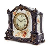 A Royal Bonn Porcelain Mantel Clock