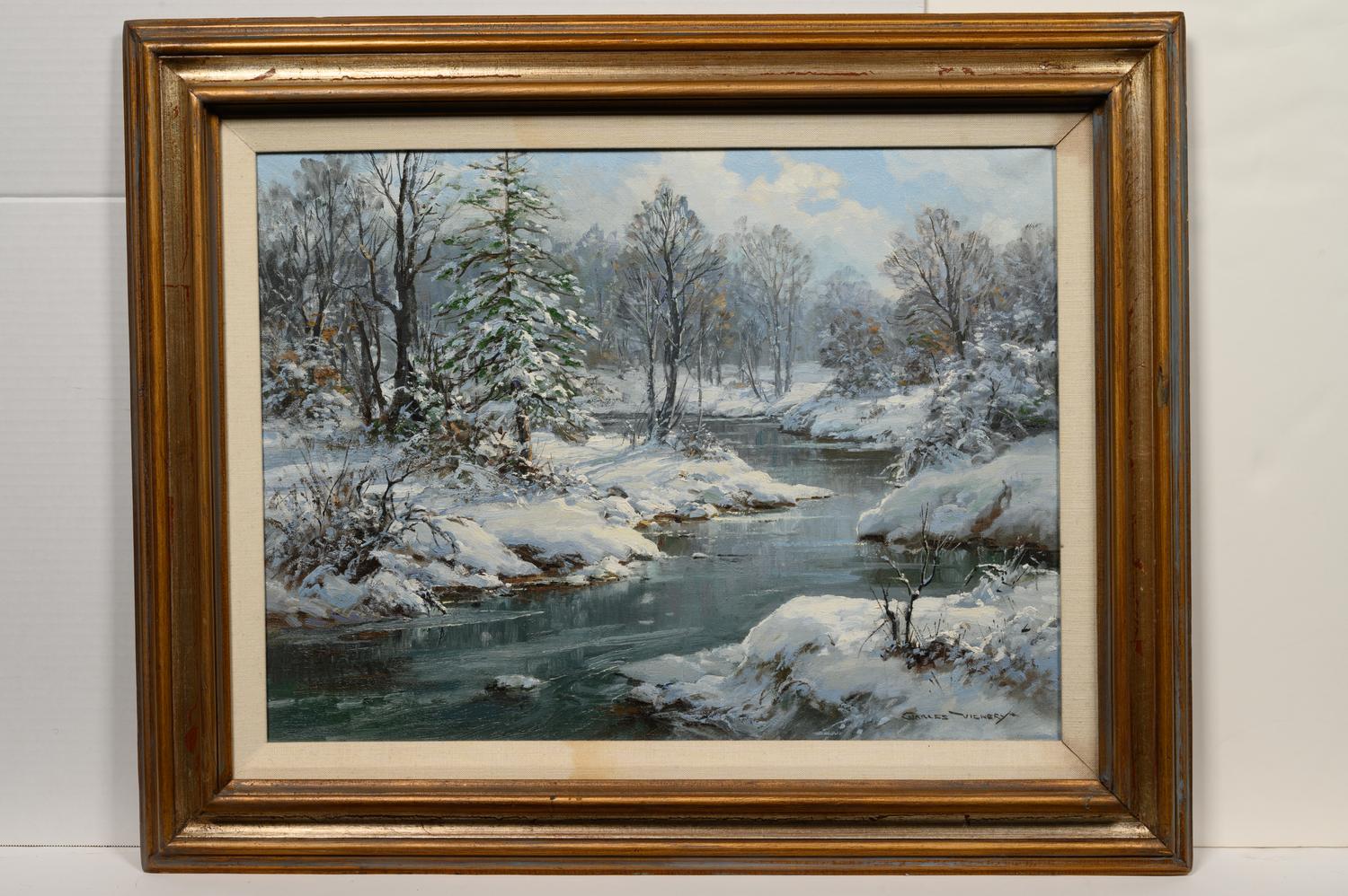 Forest Stream in Winter