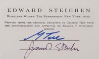 A group of twenty-one photographs (from Twenty-five Photographs printed by George Tice with labels signed by George Tice and Joanna Steichen)