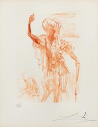 Salvador Dalí, (Spanish, 1904-1989), Othello, from Shakespeare series, 1968