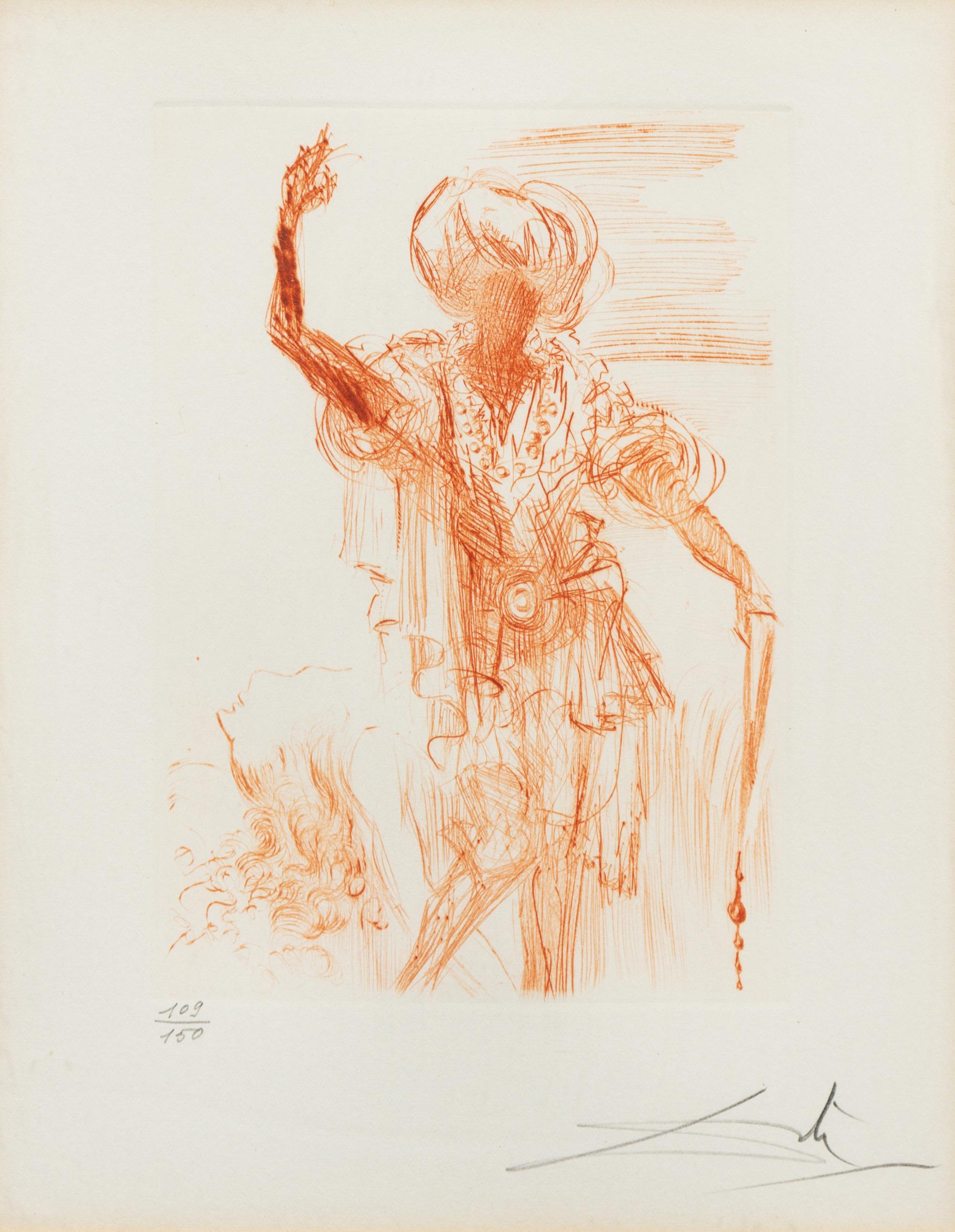 Salvador Dalí, (Spanish, 1904-1989), Othello, from Shakespeare series, 1968