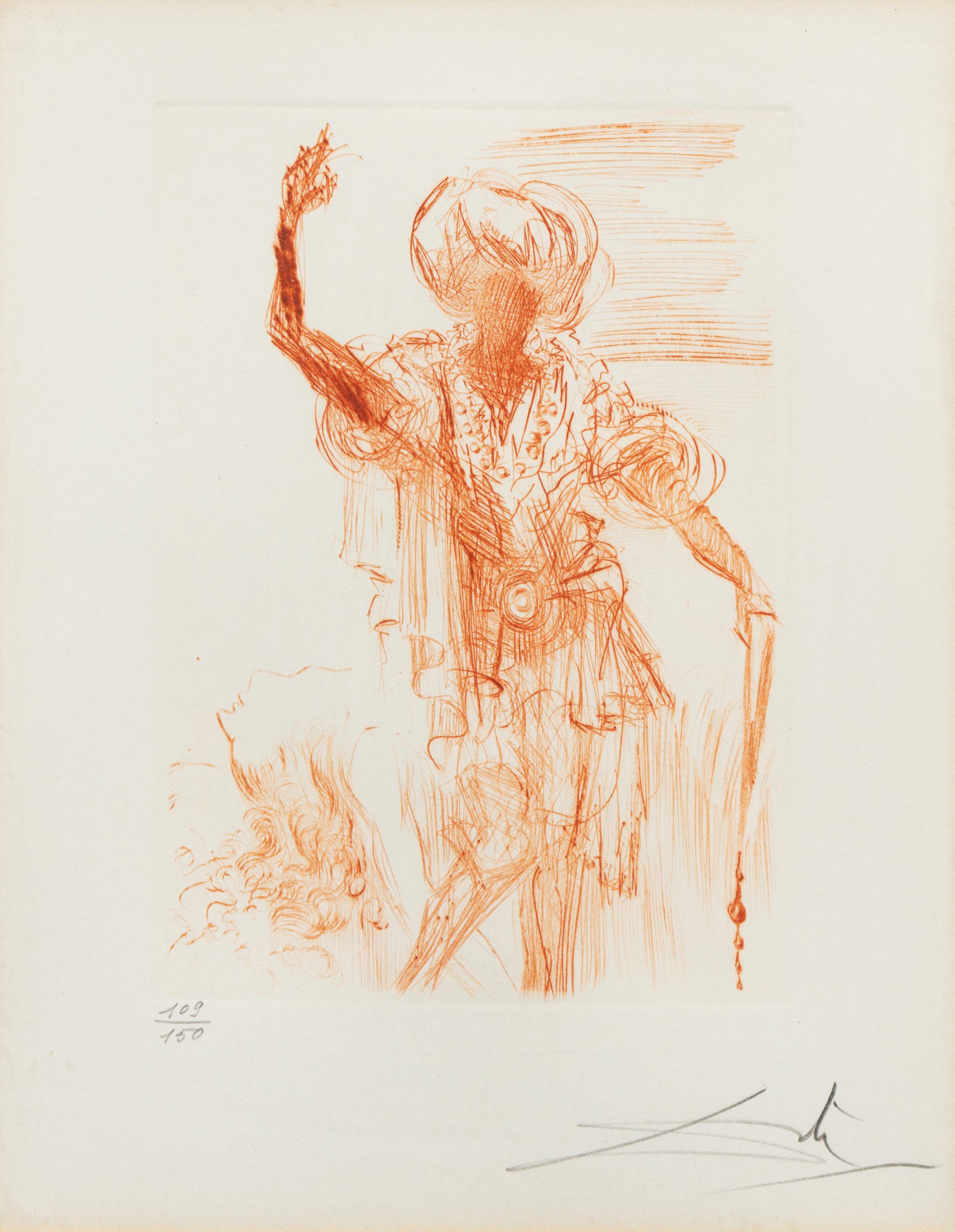 Salvador Dalí, (Spanish, 1904-1989), Othello, from Shakespeare series, 1968