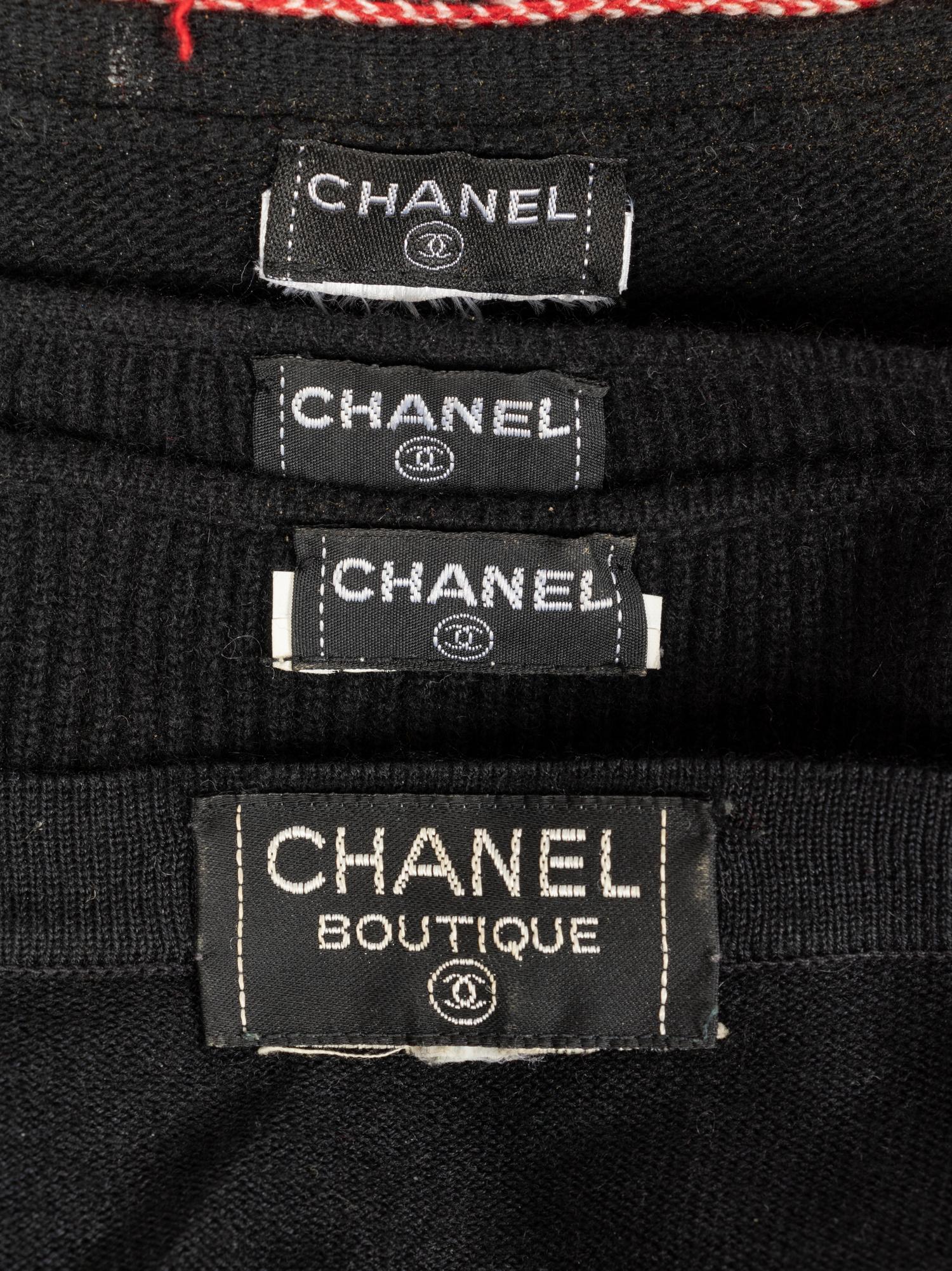 Four Chanel Items: One Twinset, One Sweater & One Cardigan, 1990-2000s