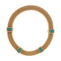 Yellow Gold and Turquoise Convertible Necklace