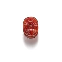 An Etruscan Carnelian Scarab with a Biga Chariot