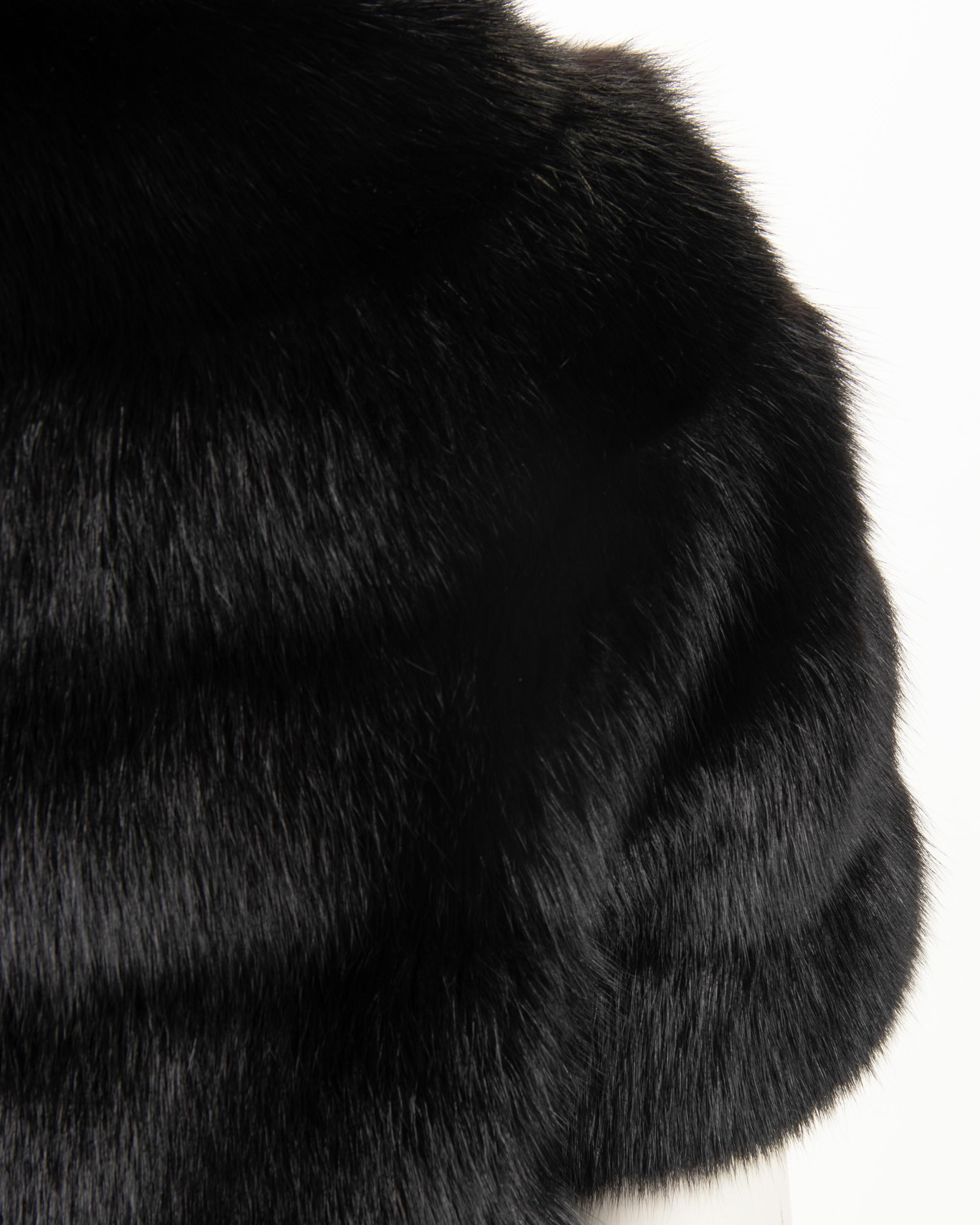 J. Mendel Fox Fur Short Sleeve Jacket