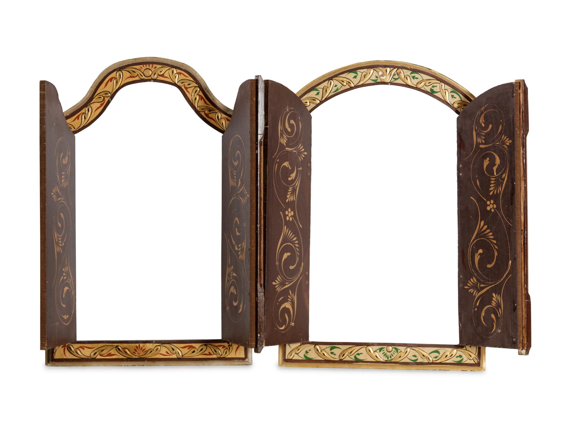 Four Carved and Polychrome-Decorated Doorways