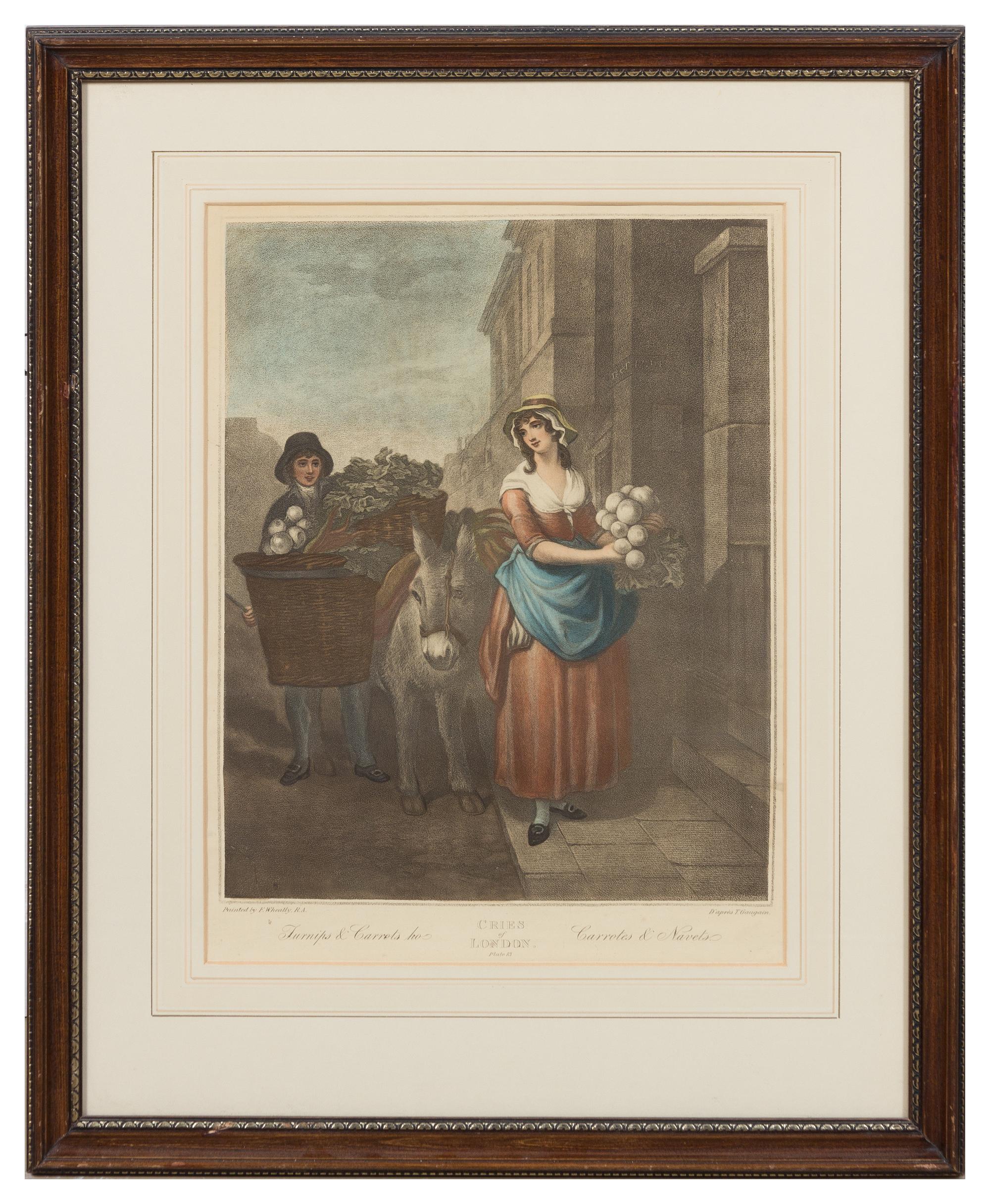 A Set of Thirteen English Mezzotint Engravings Height of tallest overall 23 inches.