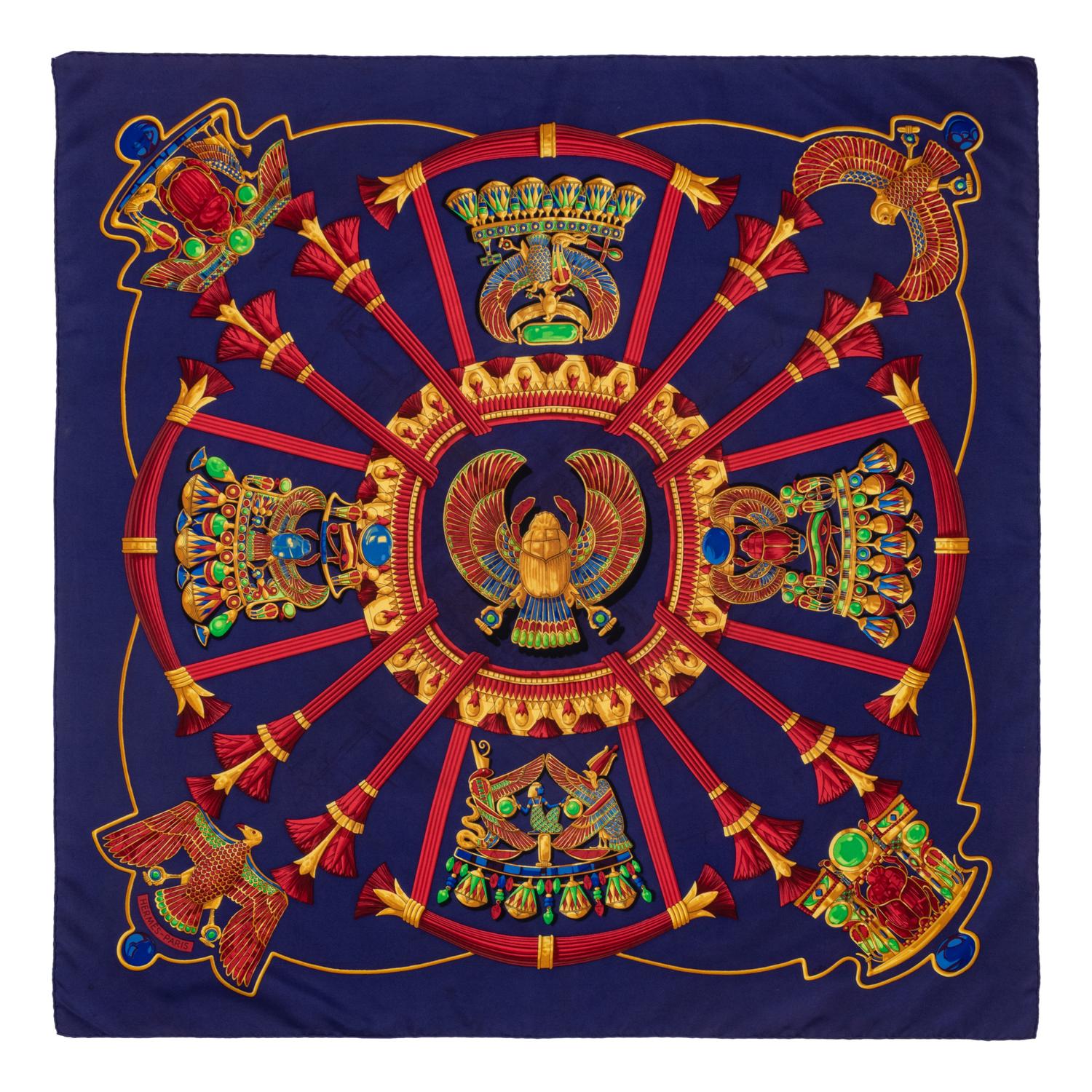 Two Hermès 90cm Silk Scarf, Carré