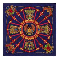Two Hermès 90cm Silk Scarf, Carré