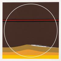 A pair of prints ( Evolution Series, Red; Yellow Dunes )