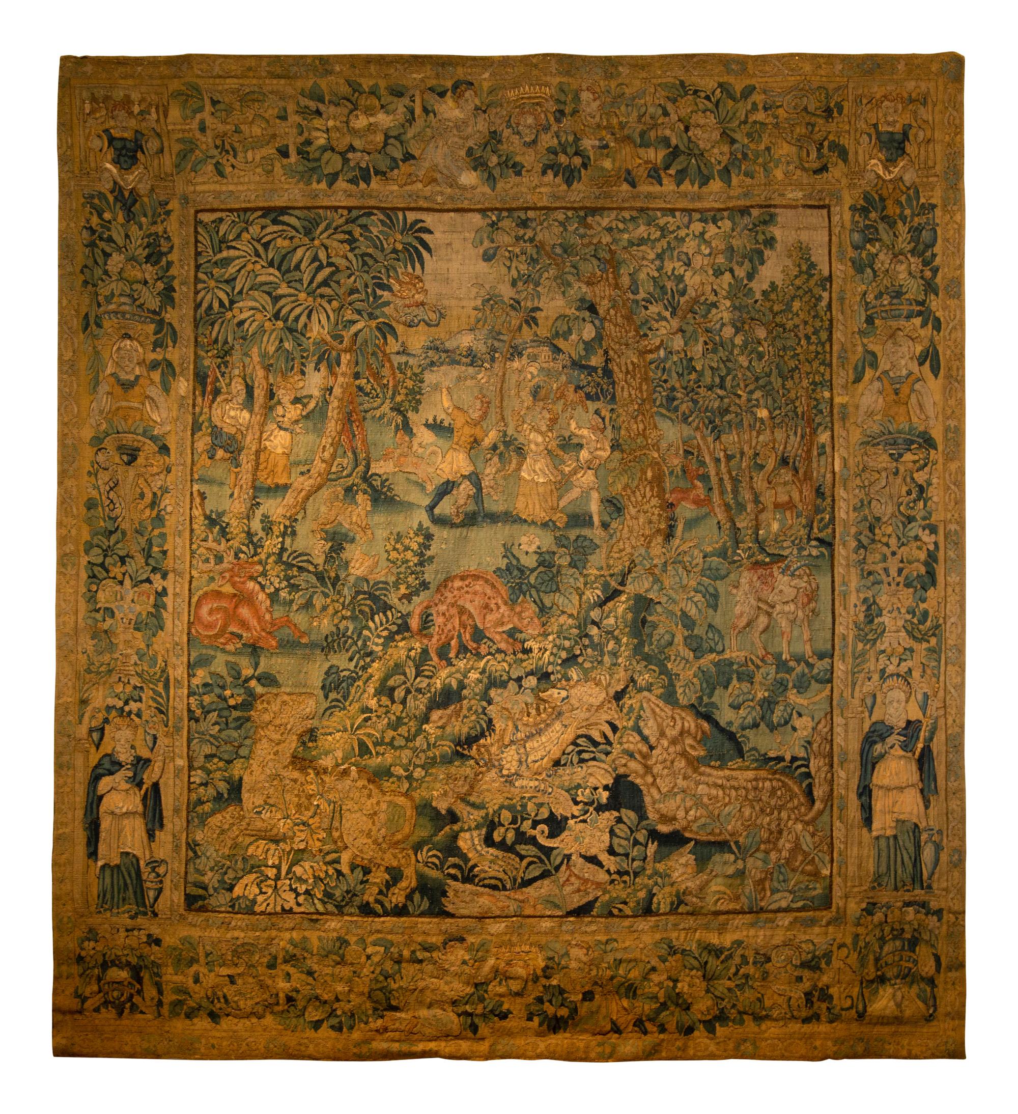 A Flemish Wild Park Wool Tapestry — 16TH CENTURY