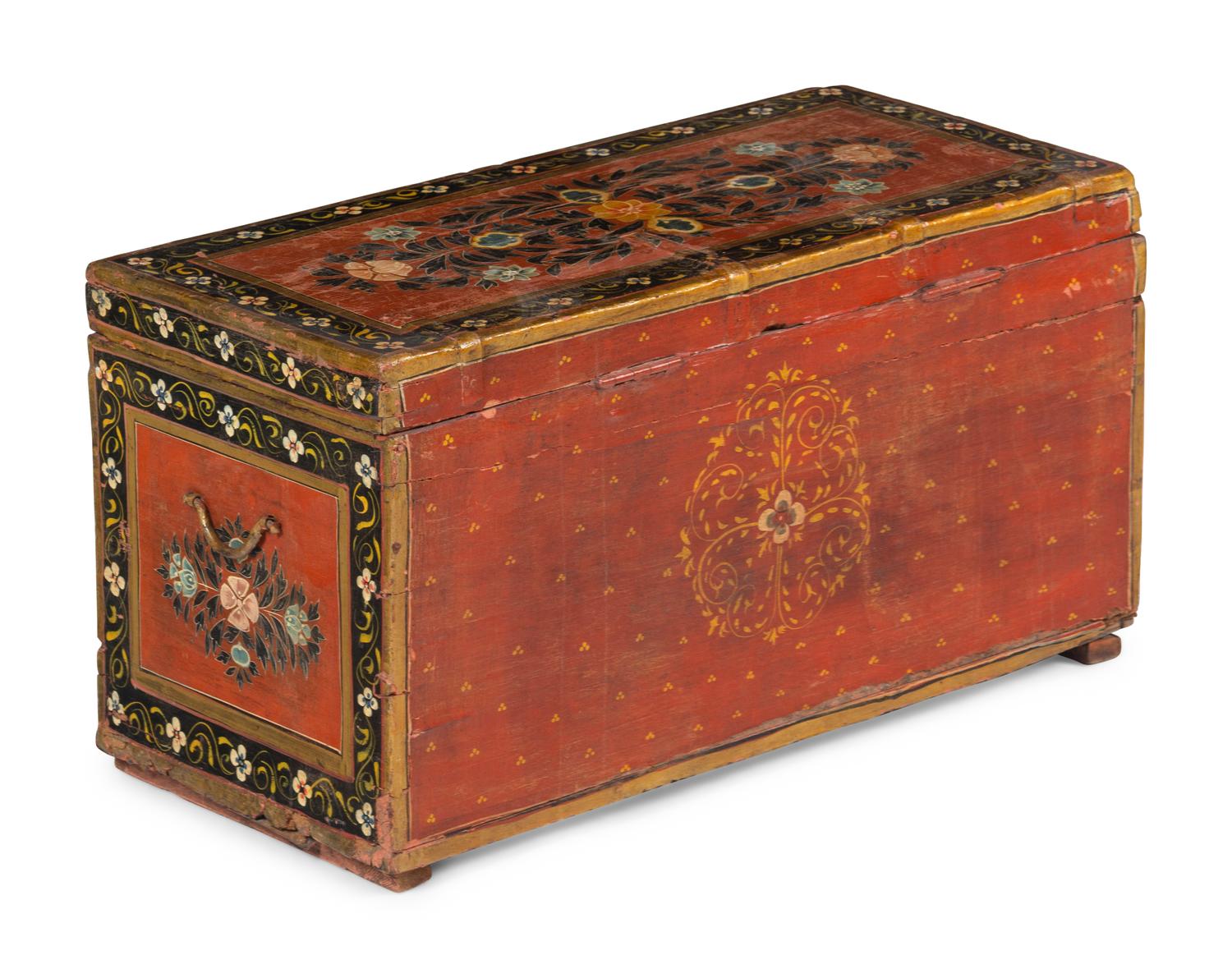 An Indian Painted Trunk