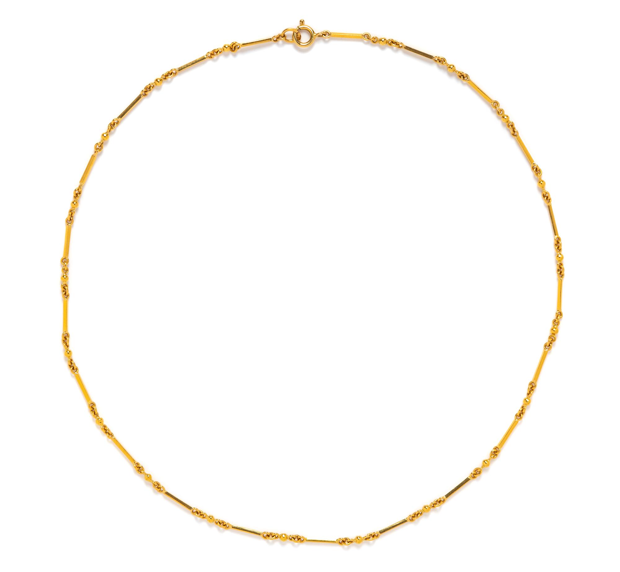 An 18 Karat Yellow Gold Link Chain,