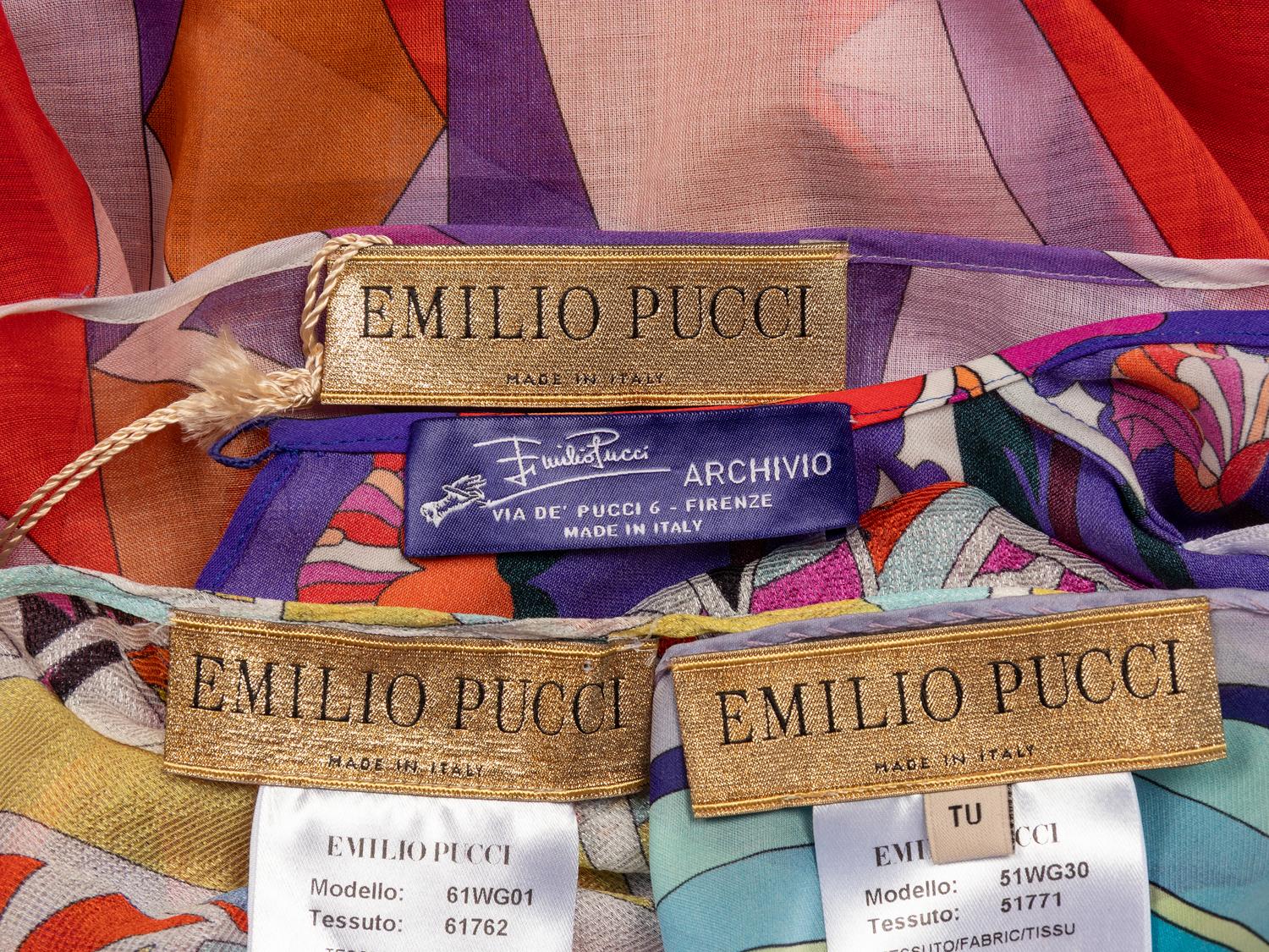 EMILIO PUCCI, FOUR PATTERNED TOPS