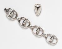 A Collection of Modernist Sterling Silver Jewelry, 61.40 dwts.