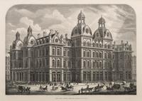 [ART AND ARCHITECTURE]. A group of 15 woodcut scenes of Chicago by R.R. Donnelly & Sons and others.