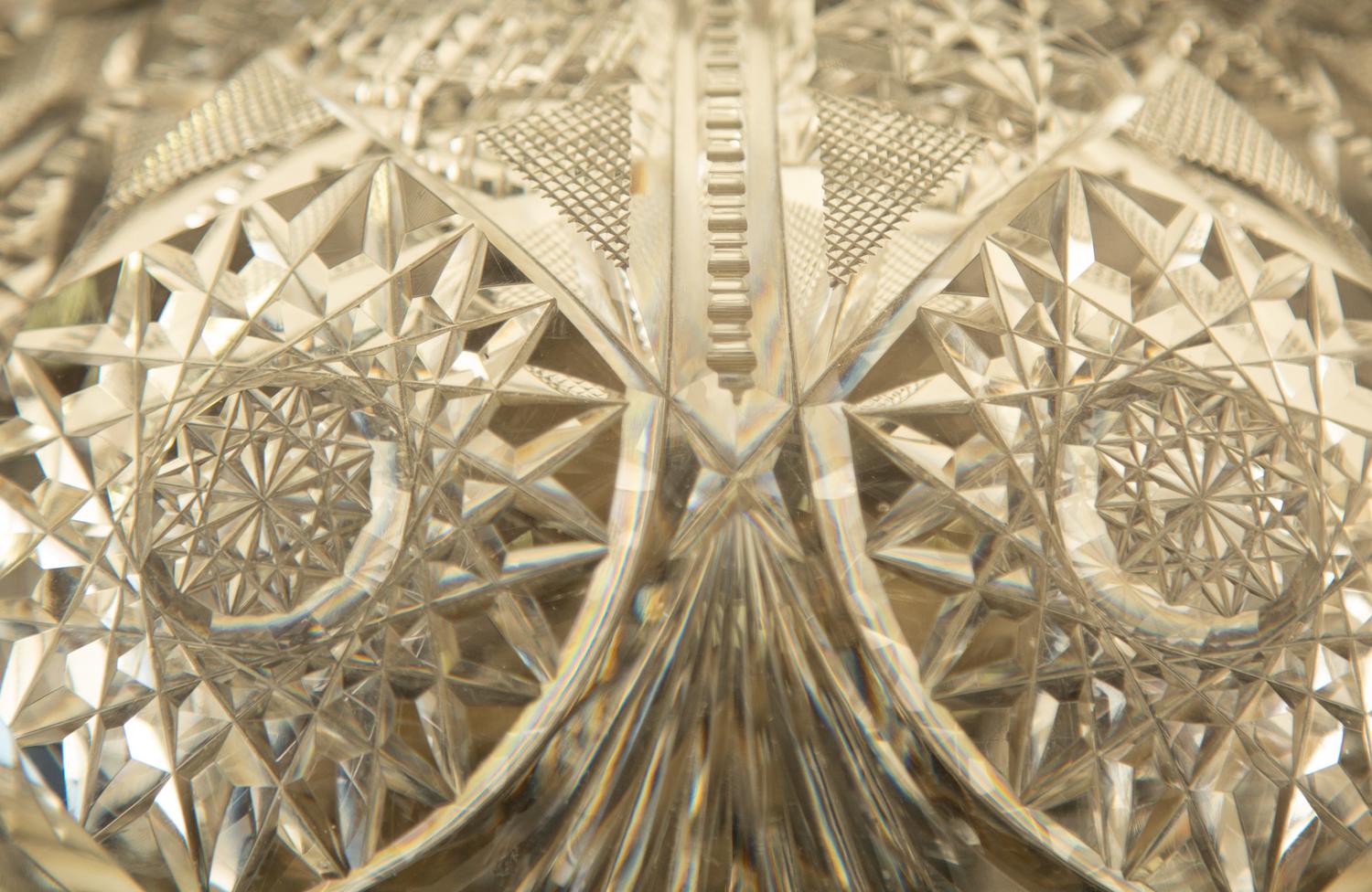 An American Cut Glass Table Lamp — 20th Century