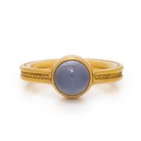 High Karat Yellow Gold and Moonstone Ring