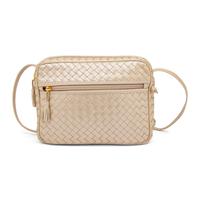Bottega Veneta, Metallic Intrecciato Shoulder Bag
