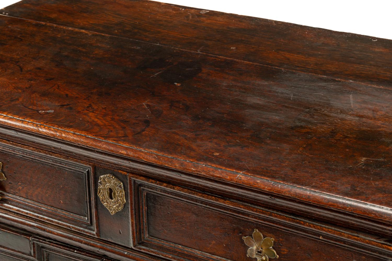A Charles II Oak Chest of Drawers