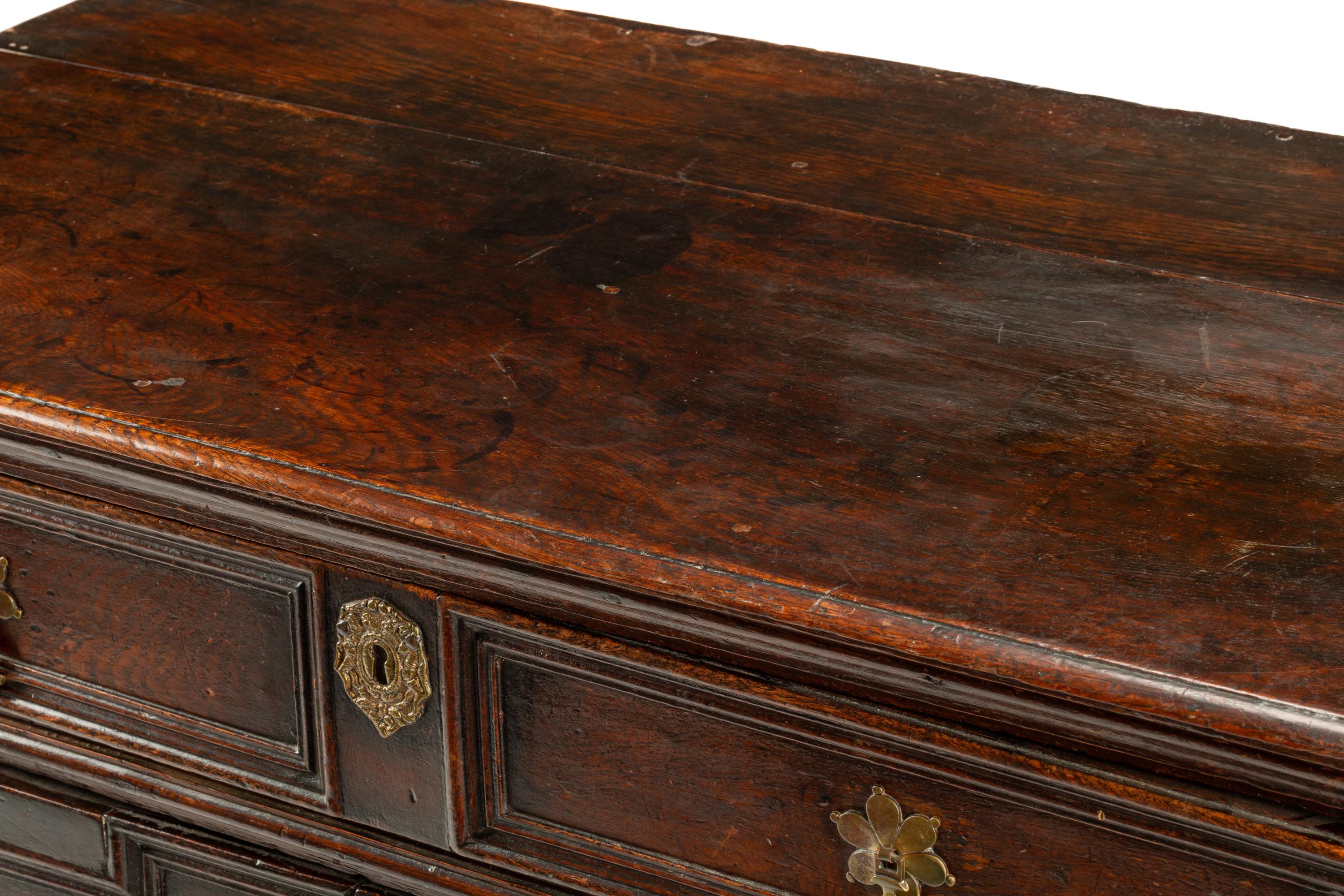 A Charles II Oak Chest of Drawers
