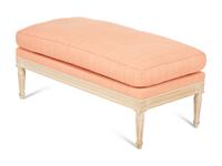A Louis XVI Style Cerused Oak Bench by Julia Gray, New York