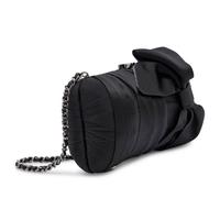 Chanel, Black Satin Ribbon Evening Bag