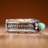 Navajo Silver and Turquoise Cuff Bracelet