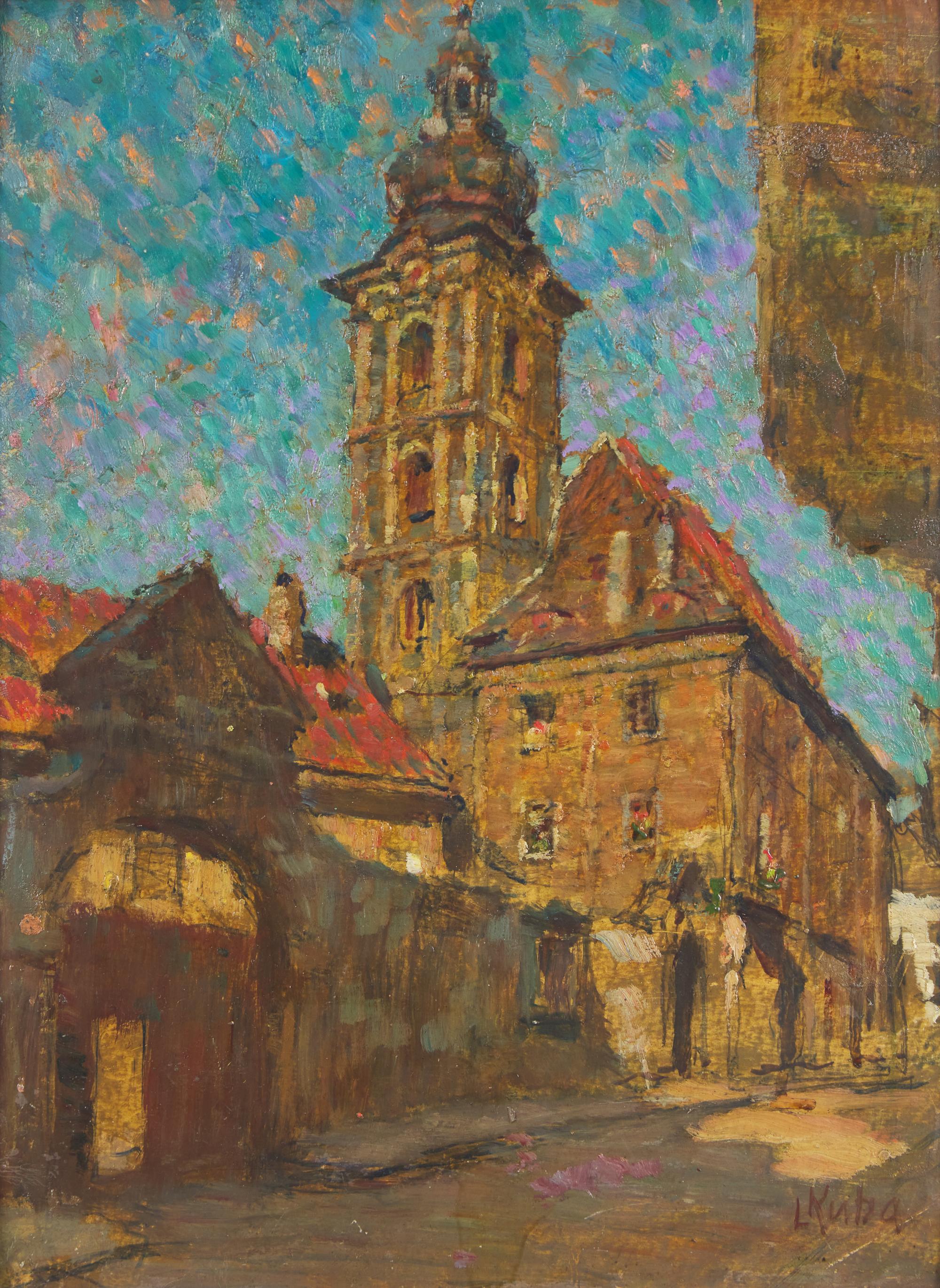 Church of Saint Jost in Cresky Krumlov , 1918