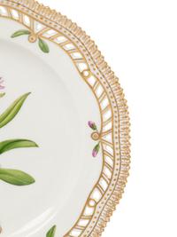 Two Royal Copenhagen Flora Danica Reticulated Porcelain Plates