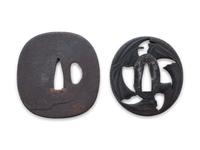 Two Japanese Iron Tsuba