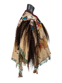 Plains Style War Shirt, with Ledger Drawings