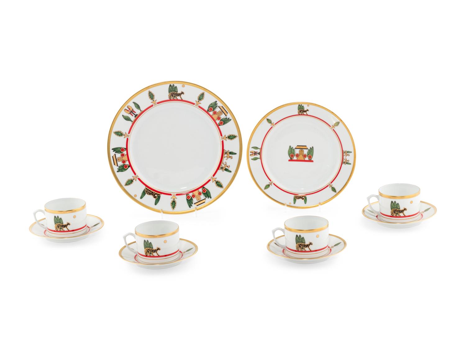 A Cartier La Maison de Louis Porcelain Dinner Service