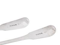 A Pair of George III Silver Serving Spoons