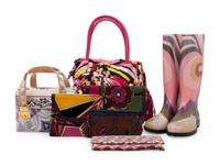 Seven Pucci Accessories: Six Bags and Wallets, One Pair of Boots, 1960-2010s