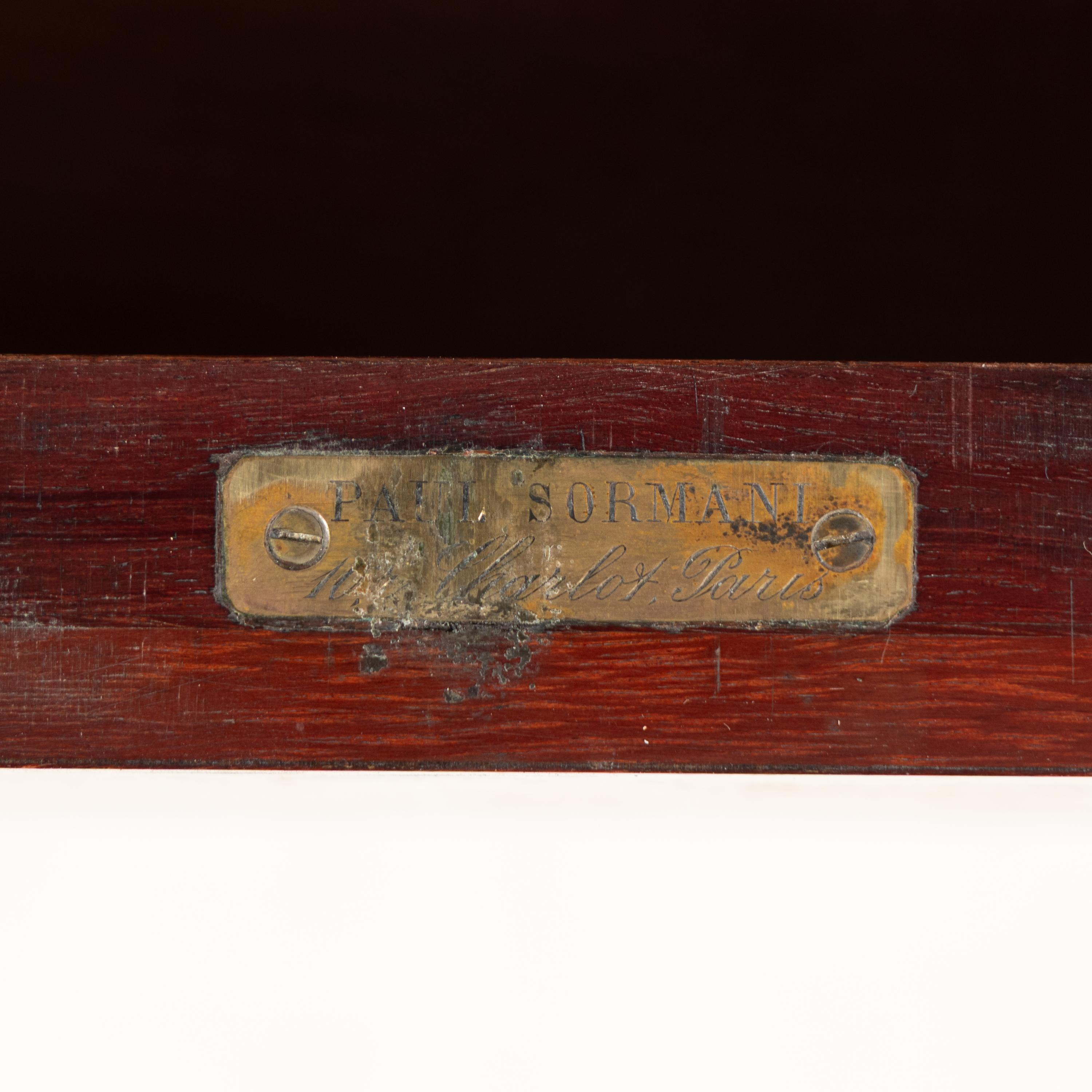 A Louis XVI Style Marquetry and Gilt Bronze Mounted Occasional Table