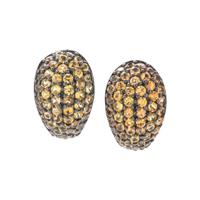 COLORED SAPPHIRE EARCLIPS