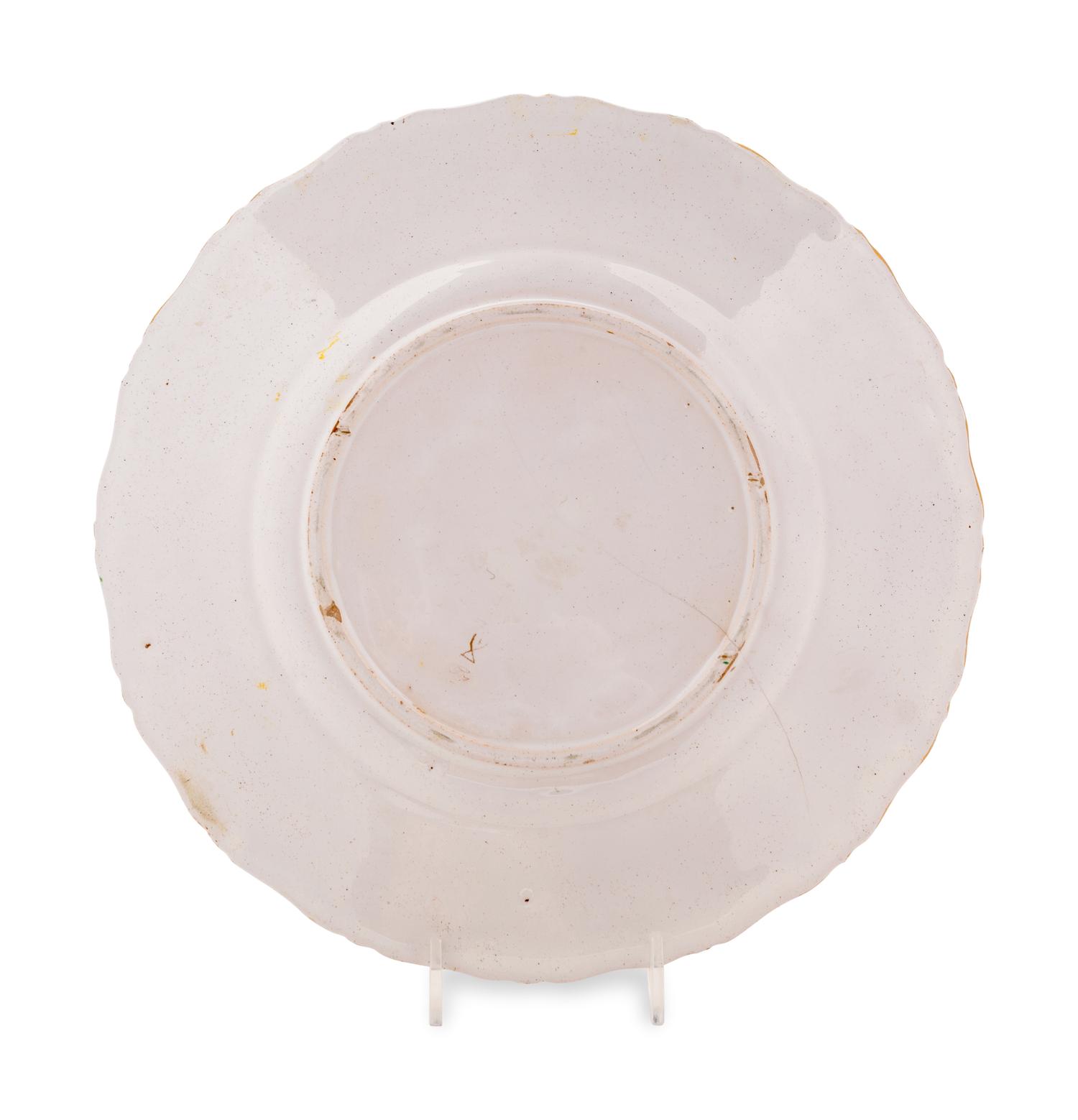 A Russian Yusupov Factory Faience Plate