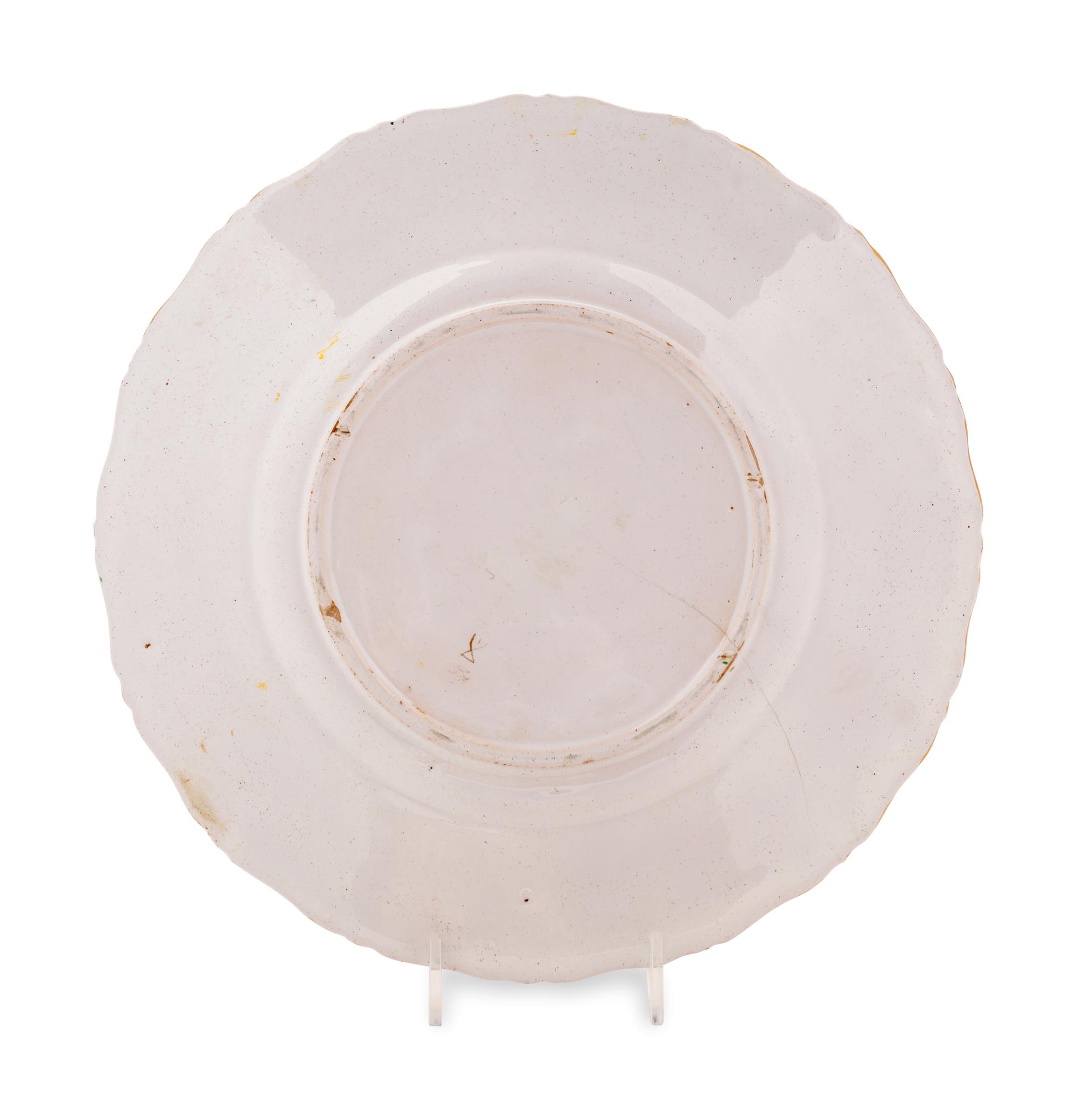 A Russian Yusupov Factory Faience Plate