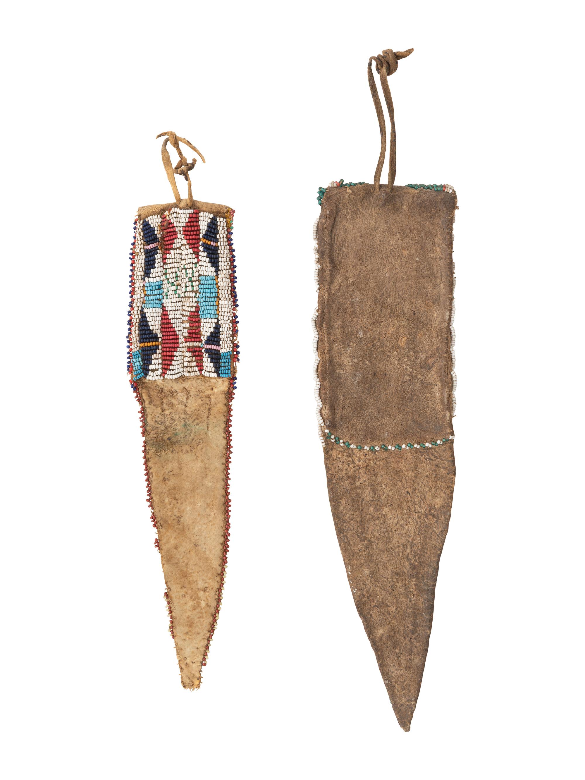 Ute Beaded Hide Tab Bags