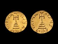 [ANCIENT] BYZANTINE EMPIRE. Anastasius II (c. 714 AD), Av Solidus (4.4g and 4.3g). Two Coins